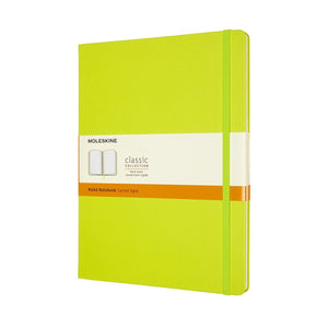 Moleskine classic notitieboek - extra large - hardcover - gelinieerd - citroen groen