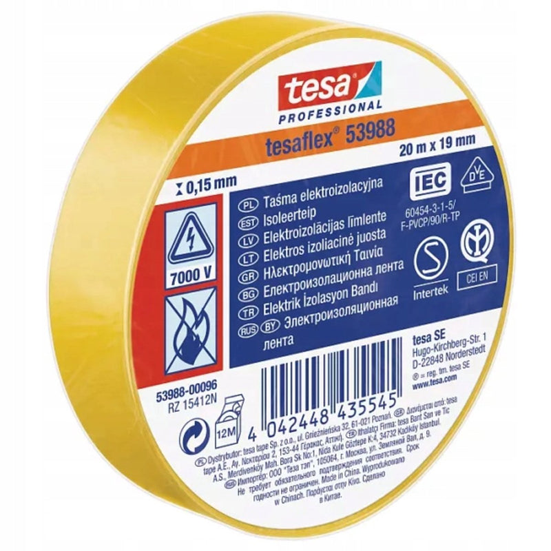 Afbeelding laden in galerijviewer, Tesa professional tesa isolatietape 19mm - 20 meter - geel
