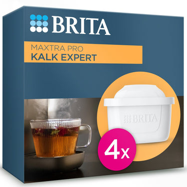 Brita waterfilterpatroon maxtra pro kalk expert - 4 stuks - originele waterfilter voor alle kannen voor bescherming van apparaten bij hard water - filtert o.a. kalk, onzuiverheden, chloor en metalen