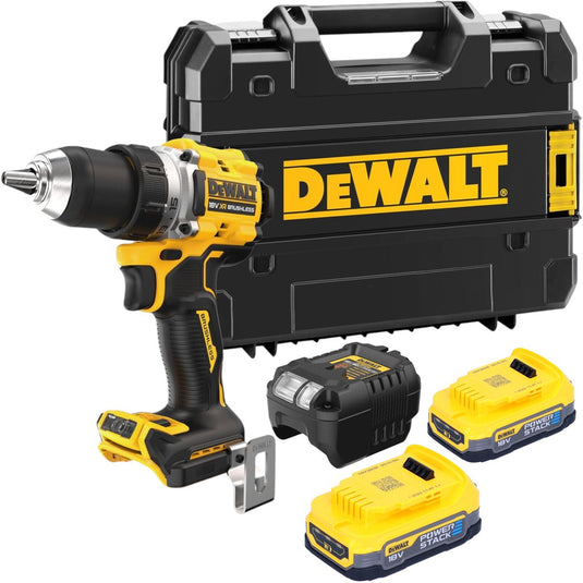 Dewalt dcd800e2t compacte accu schroefboormachine 18v xr 1.7ah powerstack in tstak