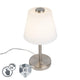 Trio emerald - tafellamp - nikkel mat - incl. 1x smd 4,5 w - 4-stappen touch