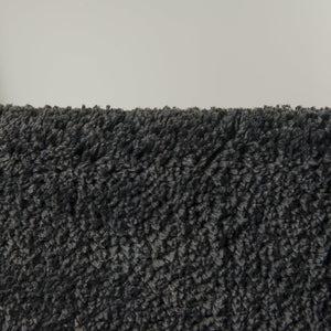 Sealskin angora - badmat 60x60 cm - polyester - donkergrijs
