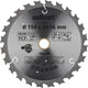 Wolfcraft - cirkelzaagblad 150 mm - 24 tanden - 20 16 mm boring - voor cirkelzaag - 6342000