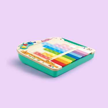 Hape dynamisch pixel piano - interactief muzikaal speelgoed met licht en geluid voor baby vanaf 12 maanden