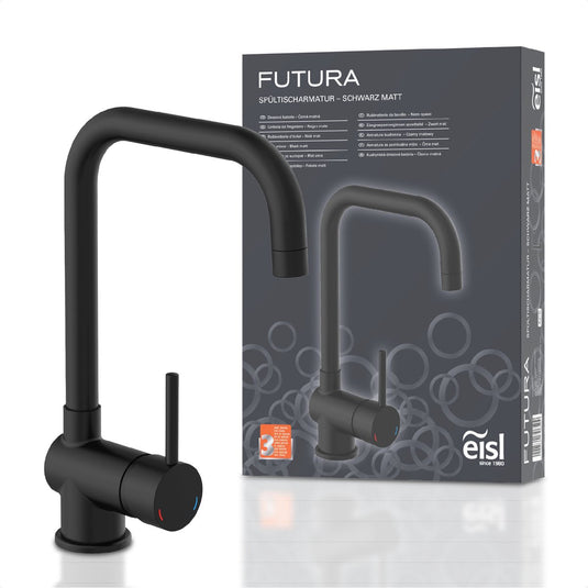 Eisl futura keukenkraan - mengkraan - zwart