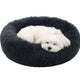 Flamingo hondenmand – donut hondenmand – kattenmand pacha rond grijs ø55 cm – extra zacht luxe voor hond of kat