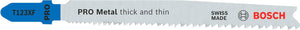 Bosch - decoupeerzaagblad t 123 xf progressor for metal - 100 stuks