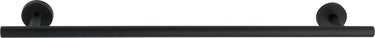 Wenko handdoekhouder bosio uno rvs zwart mat 60cm breed - handdoekrek - handdoekenrek - handdoekstang