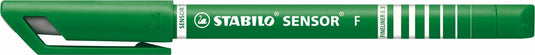 Stabilo sensor - fineliner 0,3 mm - groen - per stuk