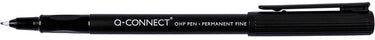Q-connect ohp marker, permanent, fijn, zwart