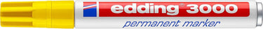 Edding 3000 permanent marker rond - geel - 1 stuk