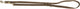 Trixie hondenriem pure verstelbaar leer bruin l-xl 200x2,5 cm