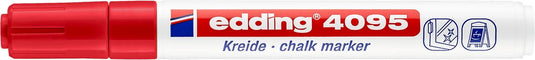 Edding krijtmarker 4095 rond 2 - 3 mm waterbasis rood