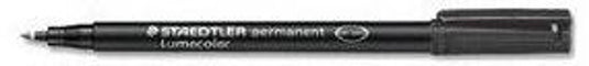Staedtler viltstift lumocolor 317 permanent m zwart - 10 stuks