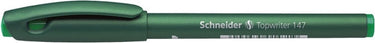 Schneider schrijfwaren fineliner schneider topwriter 147 0,6 mm groen doos met 10 stuks