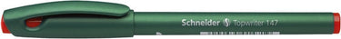 Schneider schrijfwaren fineliner schneider topwriter 147 0,6 mm rood doos met 10 stuks