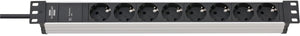 Brennenstuhl alu-line 19 overspanningsbeveiliging 19.500 a 8-voudig 2m h05vv-f3g1,5