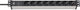 Brennenstuhl alu-line 19 overspanningsbeveiliging 19.500 a 8-voudig 2m h05vv-f3g1,5