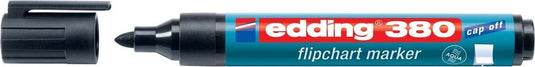 Edding 380 viltstift - flipchart marker met ronde punt - 1,5-3 mm - zwart - 1 stuk