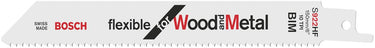 Bosch - reciprozaagblad s 922 hf flexible for wood and metal