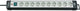 Brennenstuhl premium-line stekkerdoos 10-voudig zwart lichtgrijs 3m h05vv-f 3g1,5