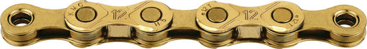 KMC Ketting e12 Ti-Ni goud, 1 2x11 128, 130 schakels, 5.2mm pin, 12-speed