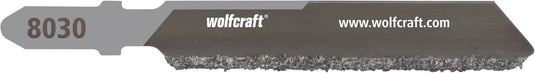 Wolfcraft - tegel decoupeerzaagblad - voor tegels tot 15mm - hardmetaal blad met t-schacht – speciaal voor wandtegels vloertegels - 8030000