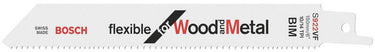 Bosch - reciprozaagblad s 922 vf flexible for wood and metal - 5 stuks