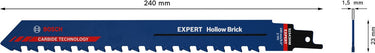 Bosch 2608900414 expert reciprozaagblad s1543hm hollow brick