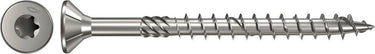 Fischer spaanplaatschroef 5x60mm - platkop - rvs a4 - deeldraad - t20 - 40566 (per 200 stuks)
