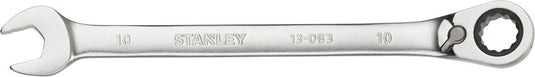 Stanley - fatmax omkeerbare ringsteeksleutel met ratel 10mm - steeksleutel - sleutelgereedschap - 1 stuk(s)