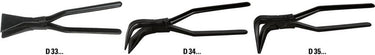 Erdi buigtang | lengte 280 mm | opgelegd recht | poedergecoat | 1 stuk - d331-60 - d331-60