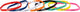 Avento sporthaarbanden elastiek - 8 stuks - trendy kleuren - antislip