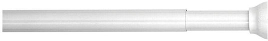 Sealskin - douchegordijnstang - klemstang - aluminium - 110-185 cm - wit