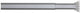 Sealskin douchegordijnstang - klemstang - aluminium - 155-255 cm - mat aluminium