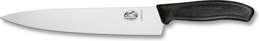 Victorinox swiss classic koksmes - 22cm - rvs fibrox - zwart - blister