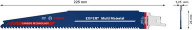 Bosch 2608900391 expert reciprozaagblad s1156xhm multi material