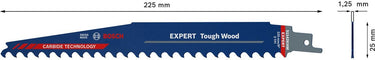 Bosch 2608900403 expert reciprozaagblad s1142khm tough wood