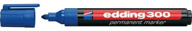 Permanent marker edding 300 ultra 1,5-3mm blauw rond waterbestendig sneldrogend