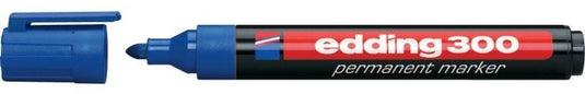 Permanent marker edding 300 ultra 1,5-3mm blauw rond waterbestendig sneldrogend