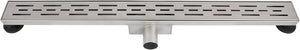 Differnz douchegoot - zonder flens rvs - 7 x 7 x 90 cm