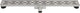 Differnz douchegoot - zonder flens rvs - 7 x 7 x 100 cm