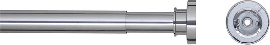 Sealskin seallux douchegordijnstang - 125-220 cm - chroom