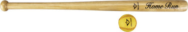 Engelhart honkbalset 32” – naturel honkbalknuppel 50 mm – inclusief 9” safety bal – baseball bat set – trainings- en speelset –