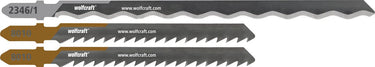 Wolfcraft - isolatie decoupeerzaagbladen - 3 stuks - voor xps isolatiemateriaal, houtvezel isolatie - 2346000