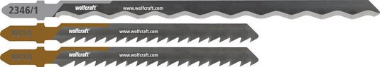 Wolfcraft - isolatie decoupeerzaagbladen - 3 stuks - voor xps isolatiemateriaal, houtvezel isolatie - 2346000