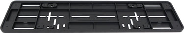 Carpoint onderlegplaat kenteken eu – 52x11 cm – zwart – kunststof – universeel – voorgeboord – strak design
