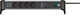 Brennenstuhl alu-office-line 60.000a overspanningsbeveiligings contactdoosstrip met usb-laadfunctie 4-voudig 1,8m h05vv-f 3g1.5