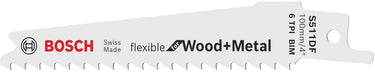 Bosch accessoires bosch reciprozaagblad s 511 df - flexible for wood metal