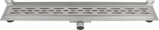 Differnz douchegoot - muur flens rvs - 7 x 7 x 70 cm